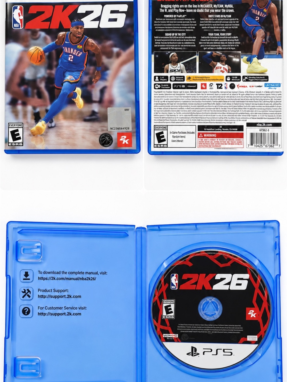 26 NBA PlayStation 5 Game - Black/Red Disc